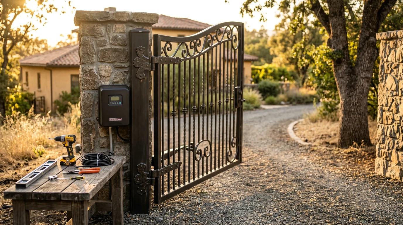 Custom gate fabrication and installation service in Sonoma County